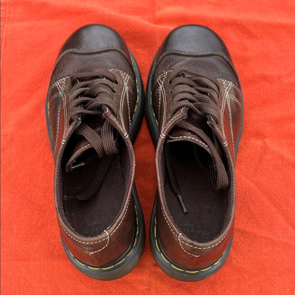 Dr. Martens Brown Leather Women's Oxfords - Picture 3 of 11